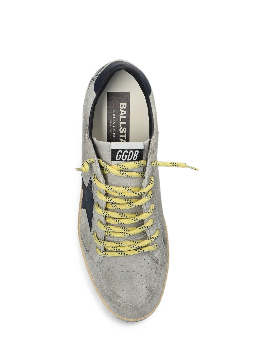 Golden Goose Blue Suede Ballstar Sneakers
