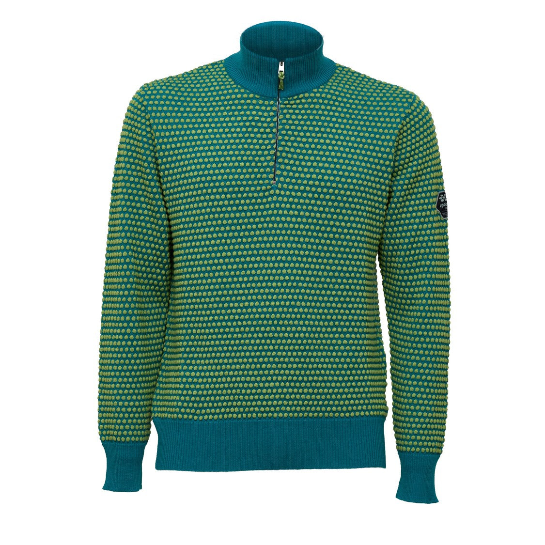 Grp Honeycomb Textured Knit Half-Zip Sweater