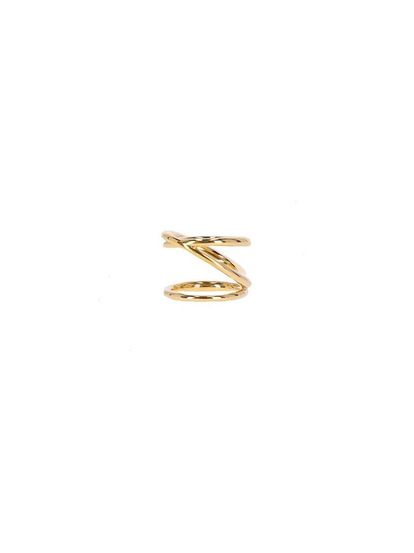 Charlotte Chesnais Gold Triplet Interlocking Silver Ring