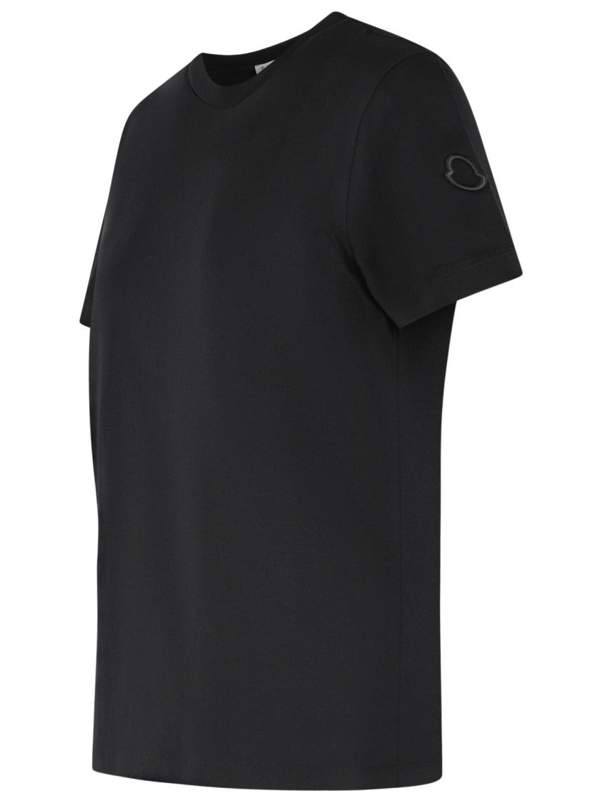 Moncler Black Cotton T-Shirt