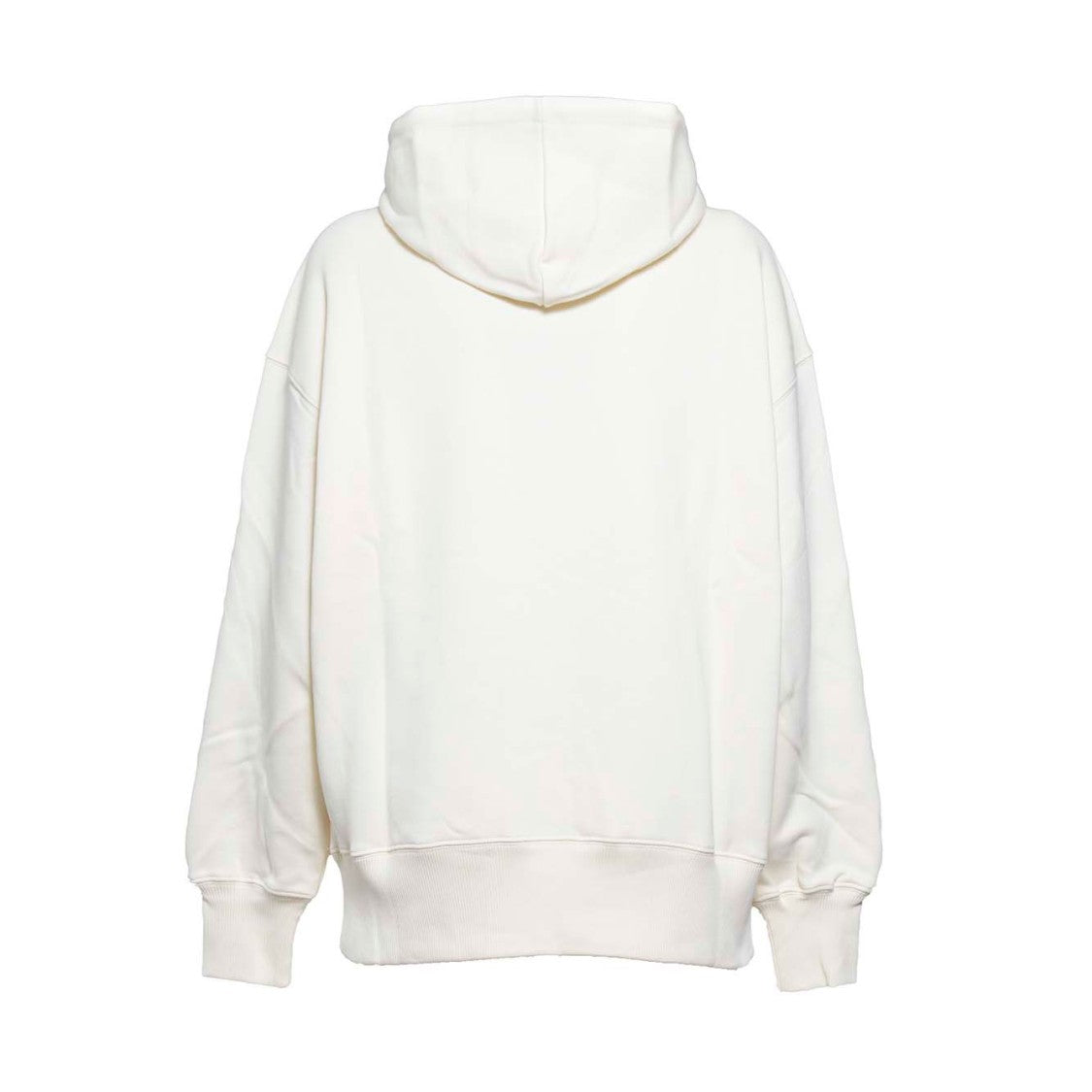 Msgm Cream Cotton Hoodie