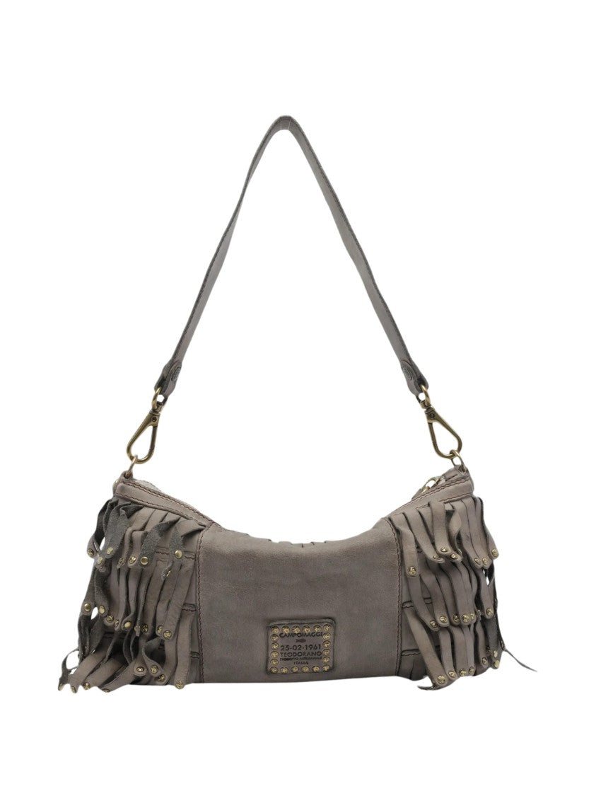 Campomaggi Natalia Layered Fringe Leather Shoulder Bag