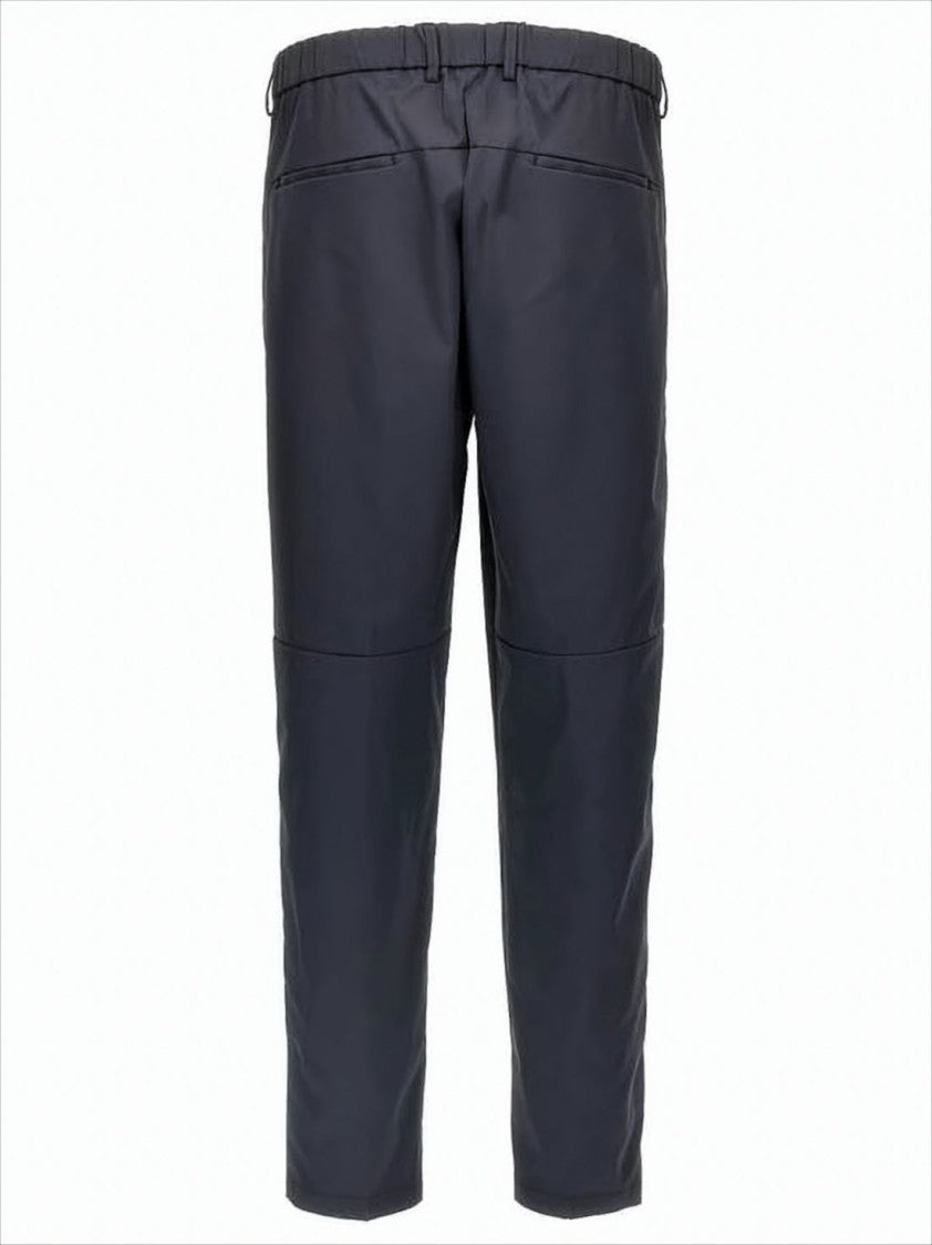 Hugo Boss Tailored Blue Straight Pants With Button Closure