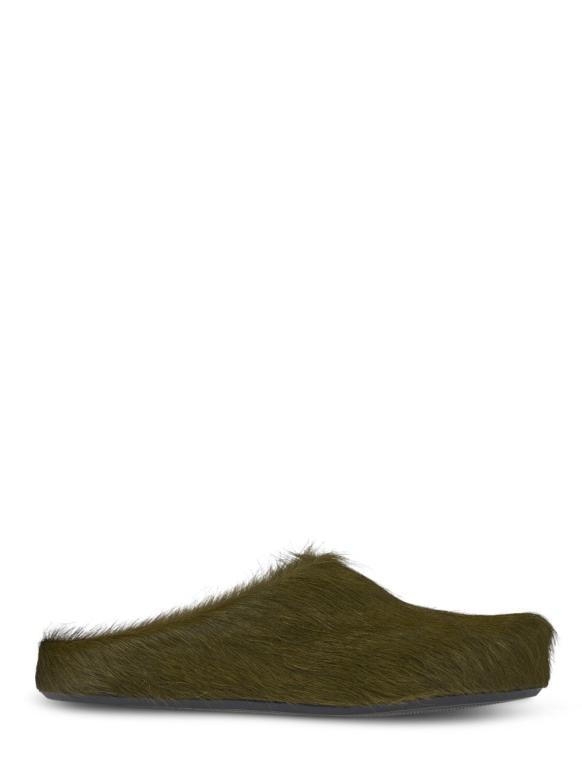 Marni Textured Calf Hair Sandals