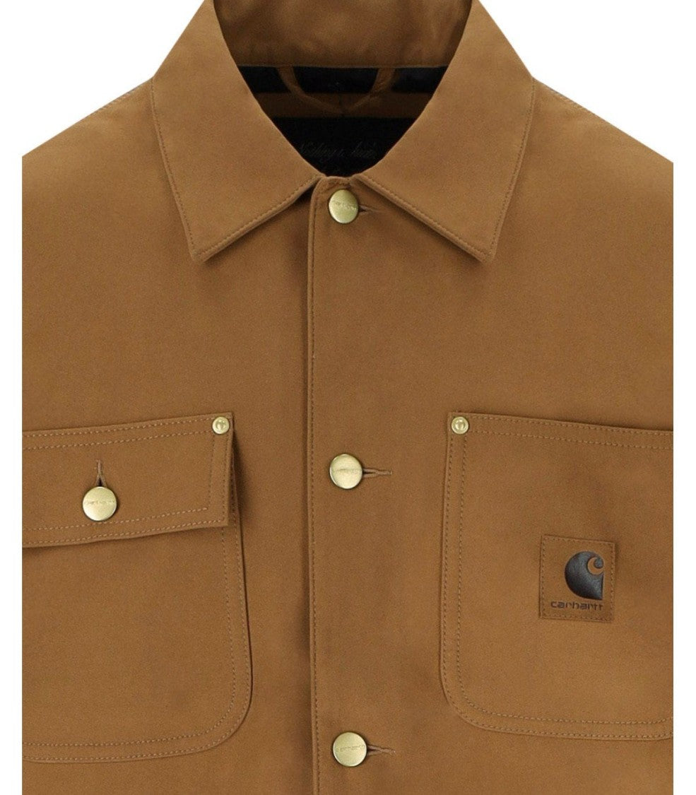 Carhartt Wip Michigan Artificial Suede Hamilton Brown Coat