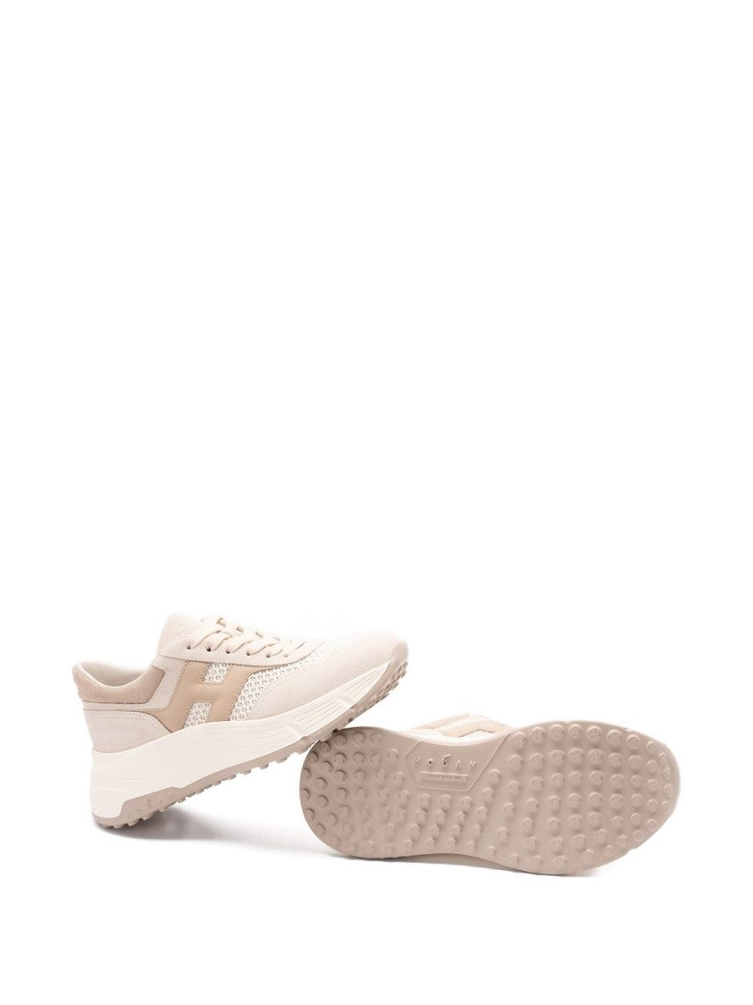 Hogan Contemporary Beige And Pink Sneakers