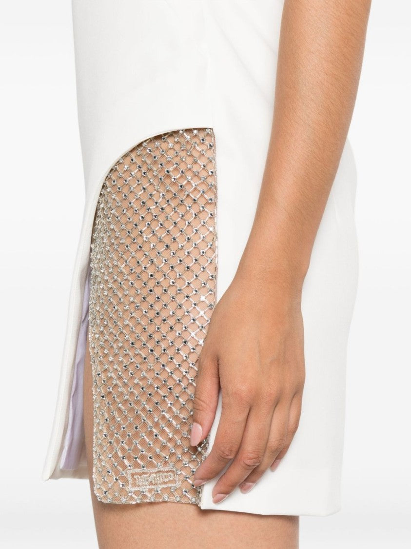 The Attico Crystal-Embroidered Strapless Mini Dress