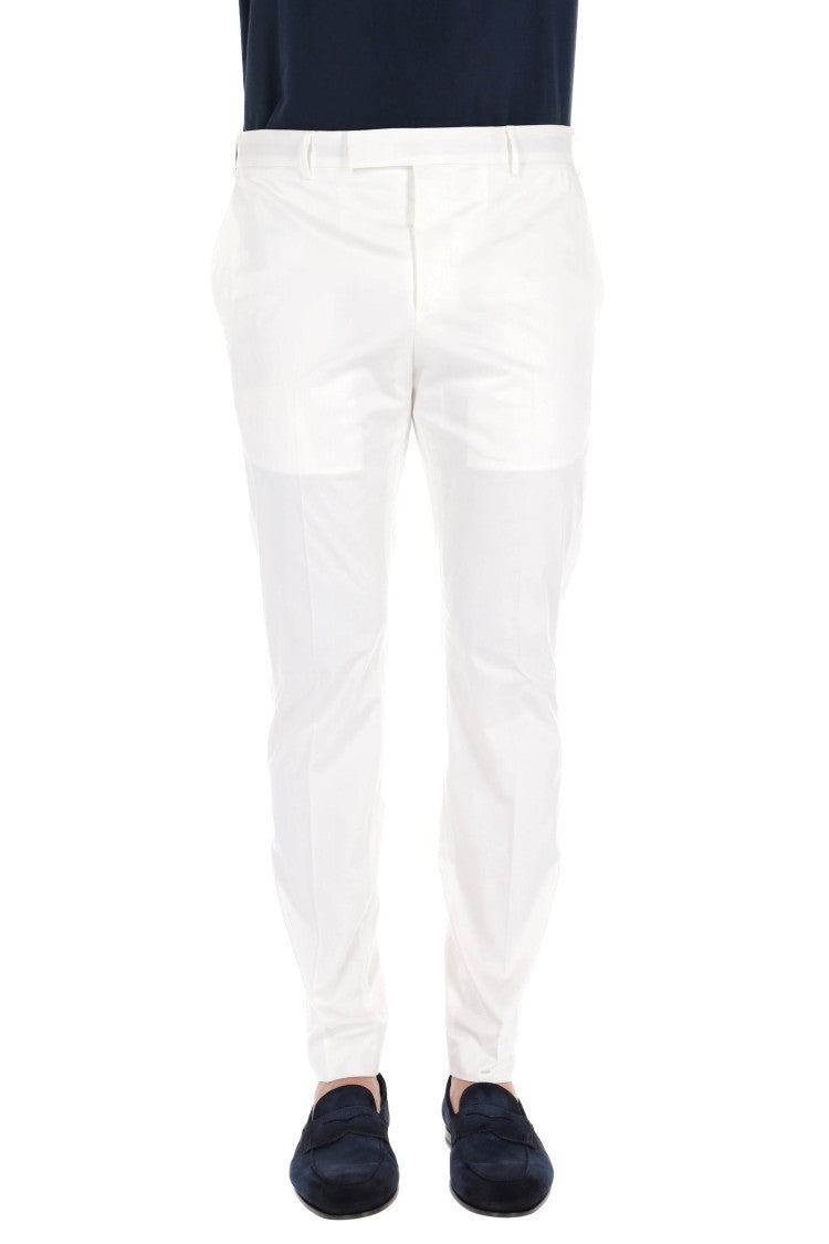 Pt Torino Dieci Model Cotton Twill Trousers