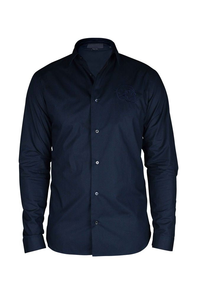 Philipp Plein Gold Cut Ls Skull Shirt