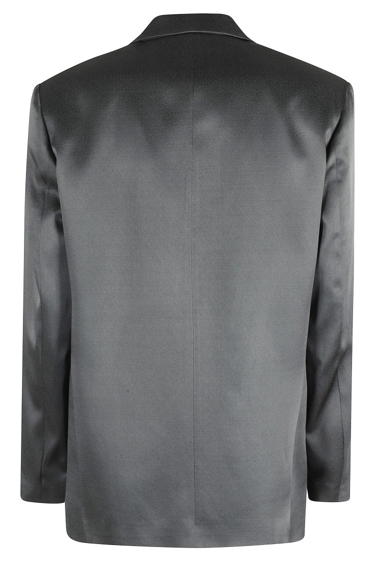 Alysi Single-Breasted Tailored Blazer With Notched Lapel