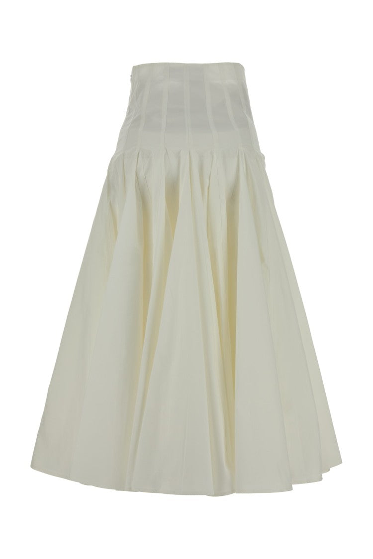 Jacquemus High-Waisted Pleated Midi Skirt