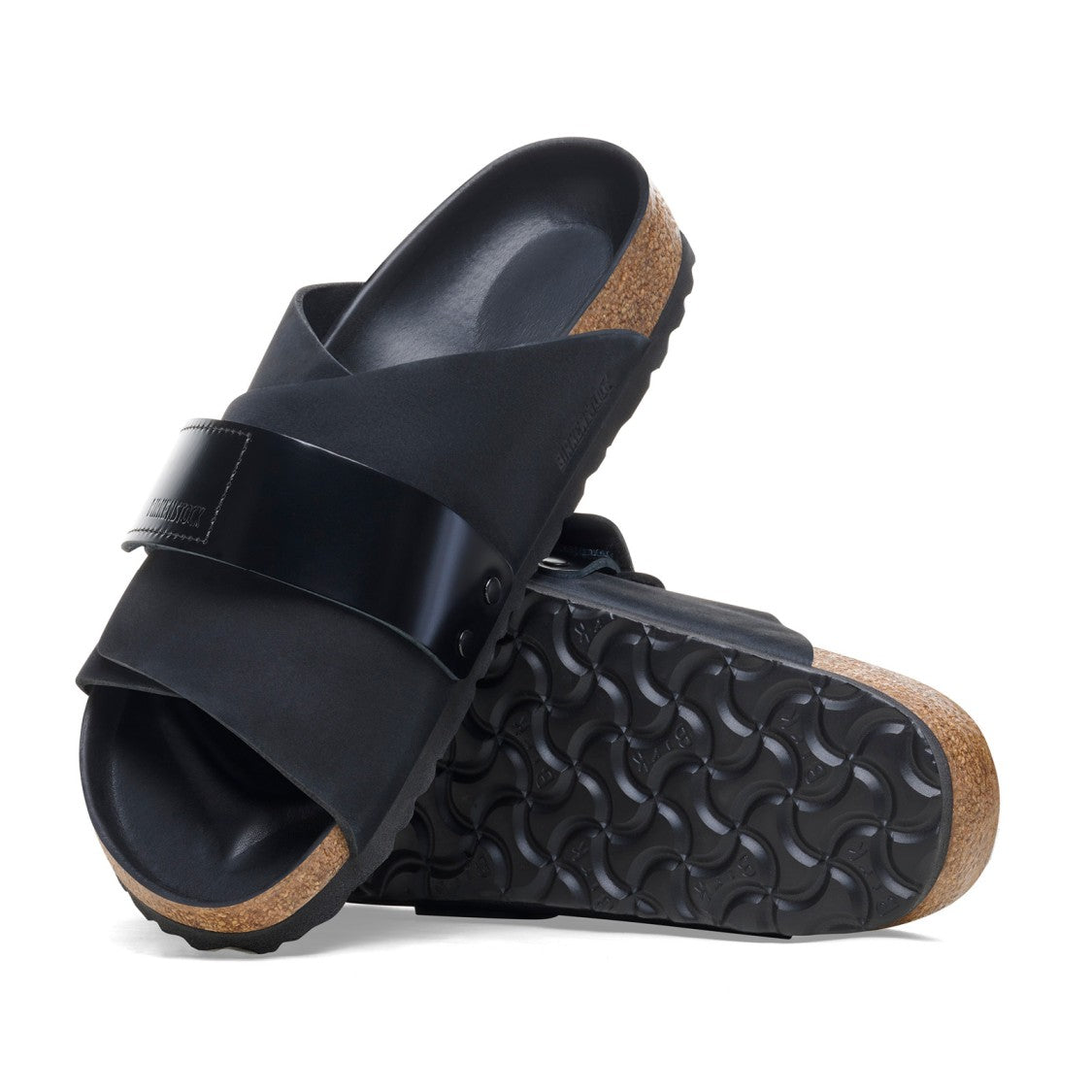 Birkenstock Kyoto Sandals In Nabuk Black