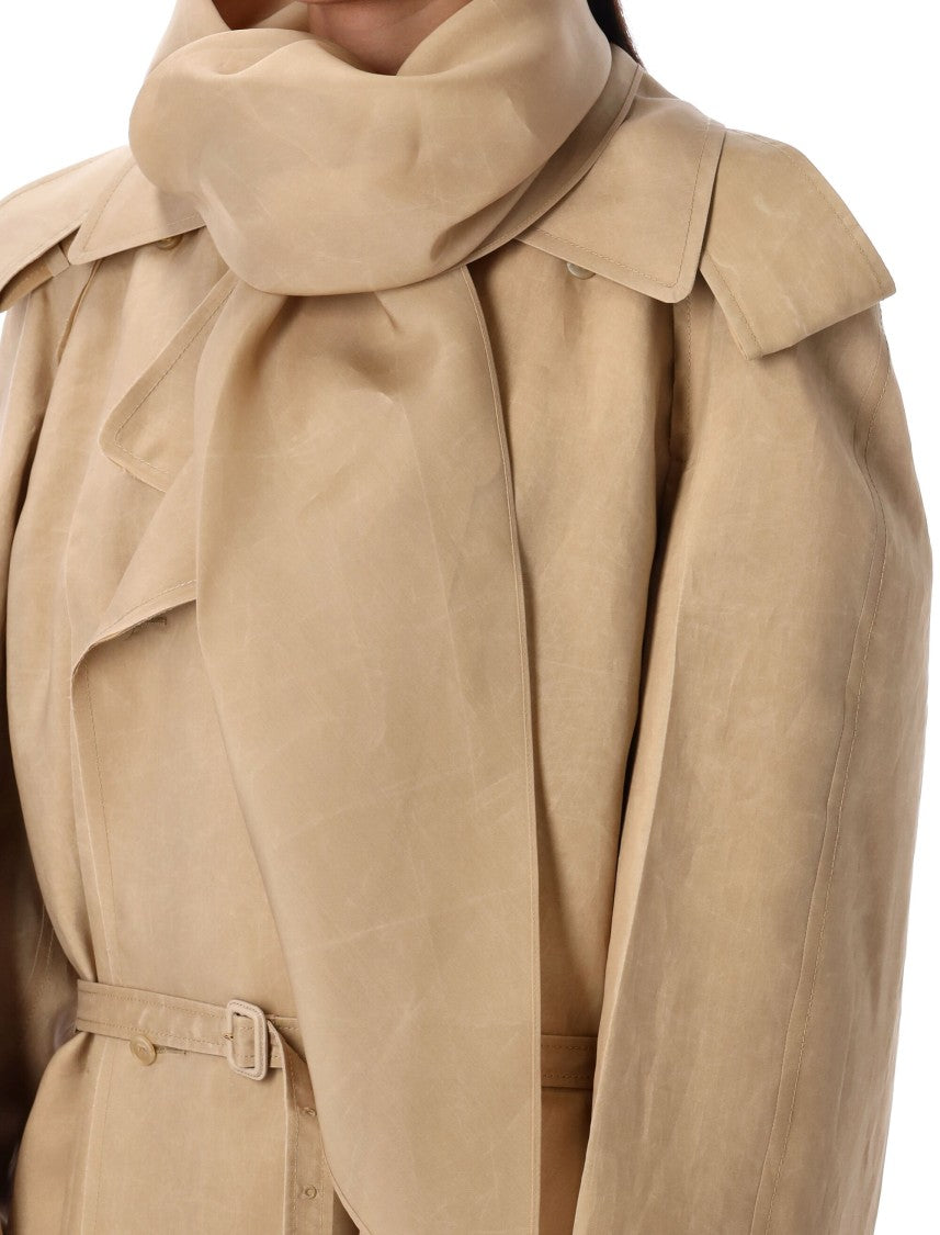 Carven Abotai Silk Trench Coat