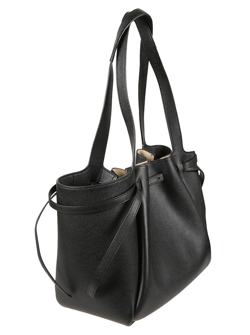 Tory Burch Romy Textured Cow Leather Cinch Side Tote Bag