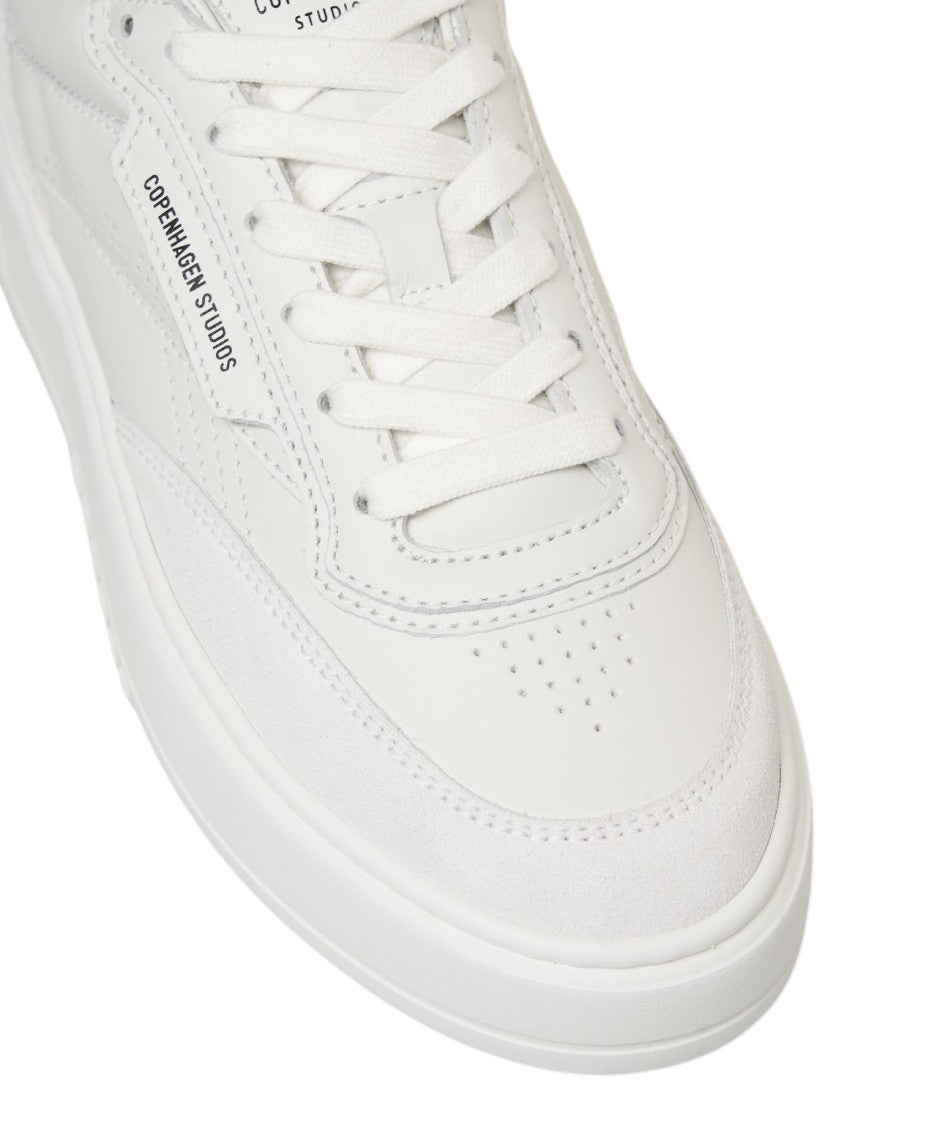 Copenhagen Premium Leather Sneakers With Perforated Design