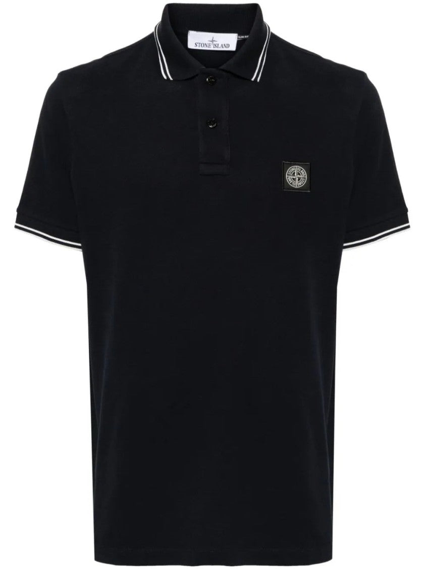 Stone Island Piqué Cotton Polo Shirt