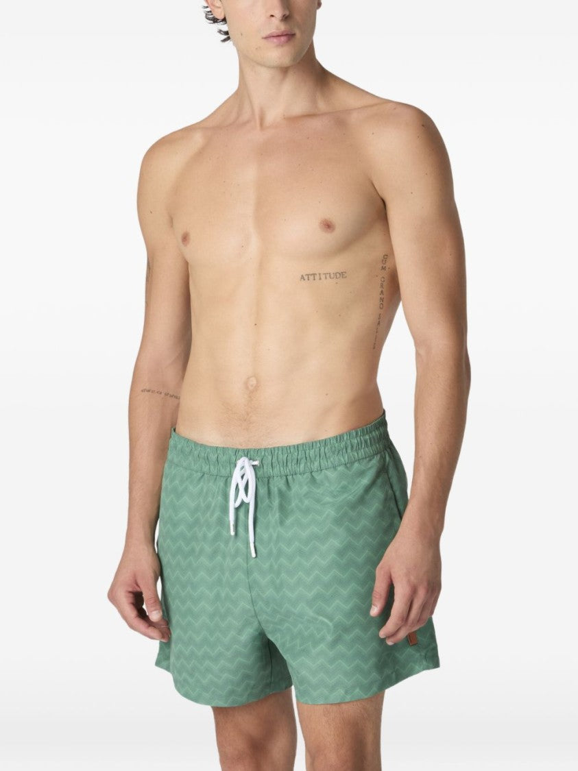 Missoni Mid-Length Zigzag Pattern Shorts