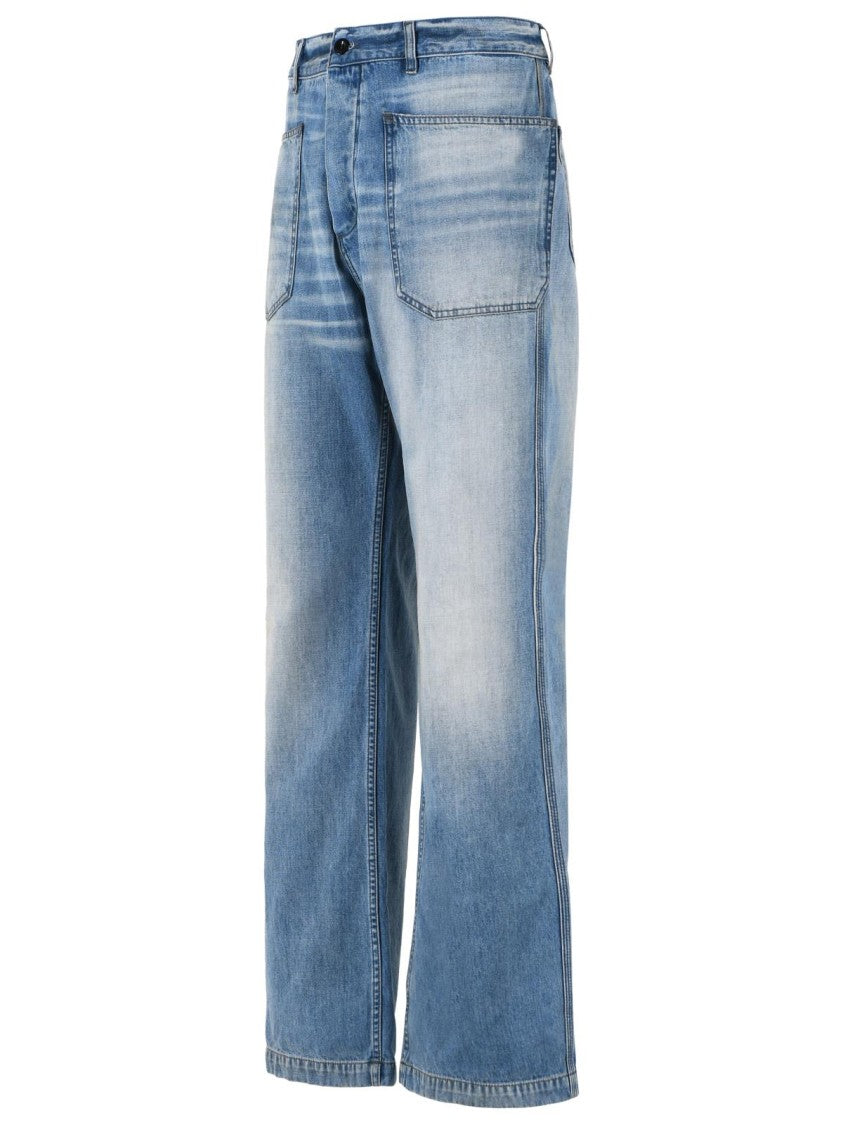 Acne Studios Wide-Leg Denim Jeans With Vintage Wash