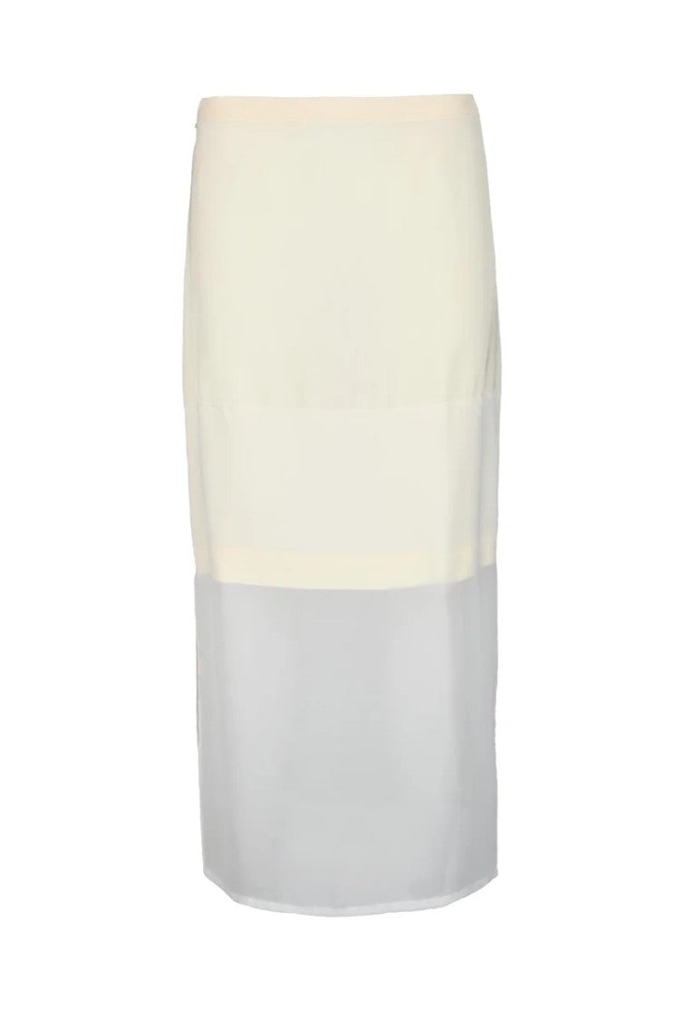 Sportmax Long Skirt Viscose - Cream