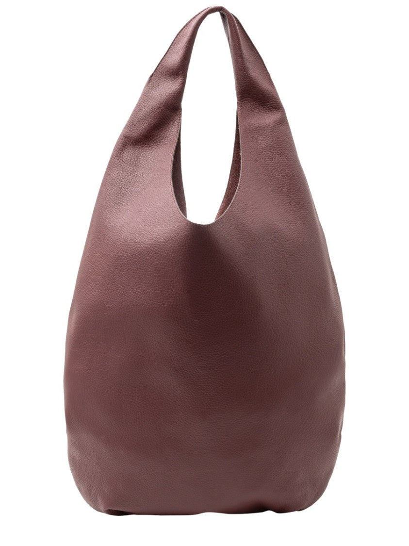 A.P.C. Large Slouchy Tote Bag With Discreet Logo In Burgundy
