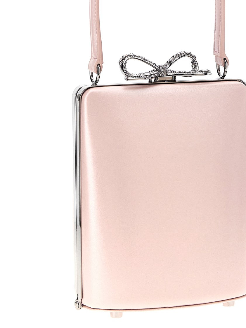 Self-Portrait 'Pink Leather Mini Bow' Handbag