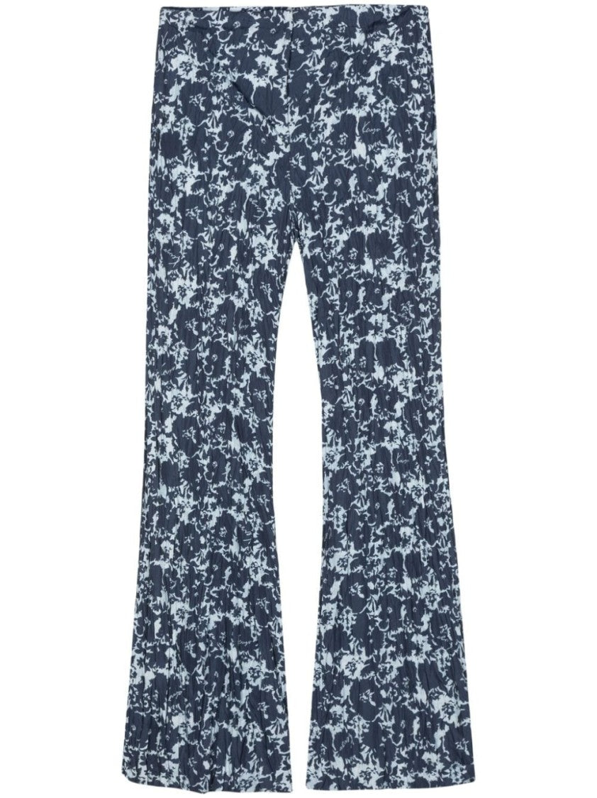 Kenzo Flared Trousers With Navy