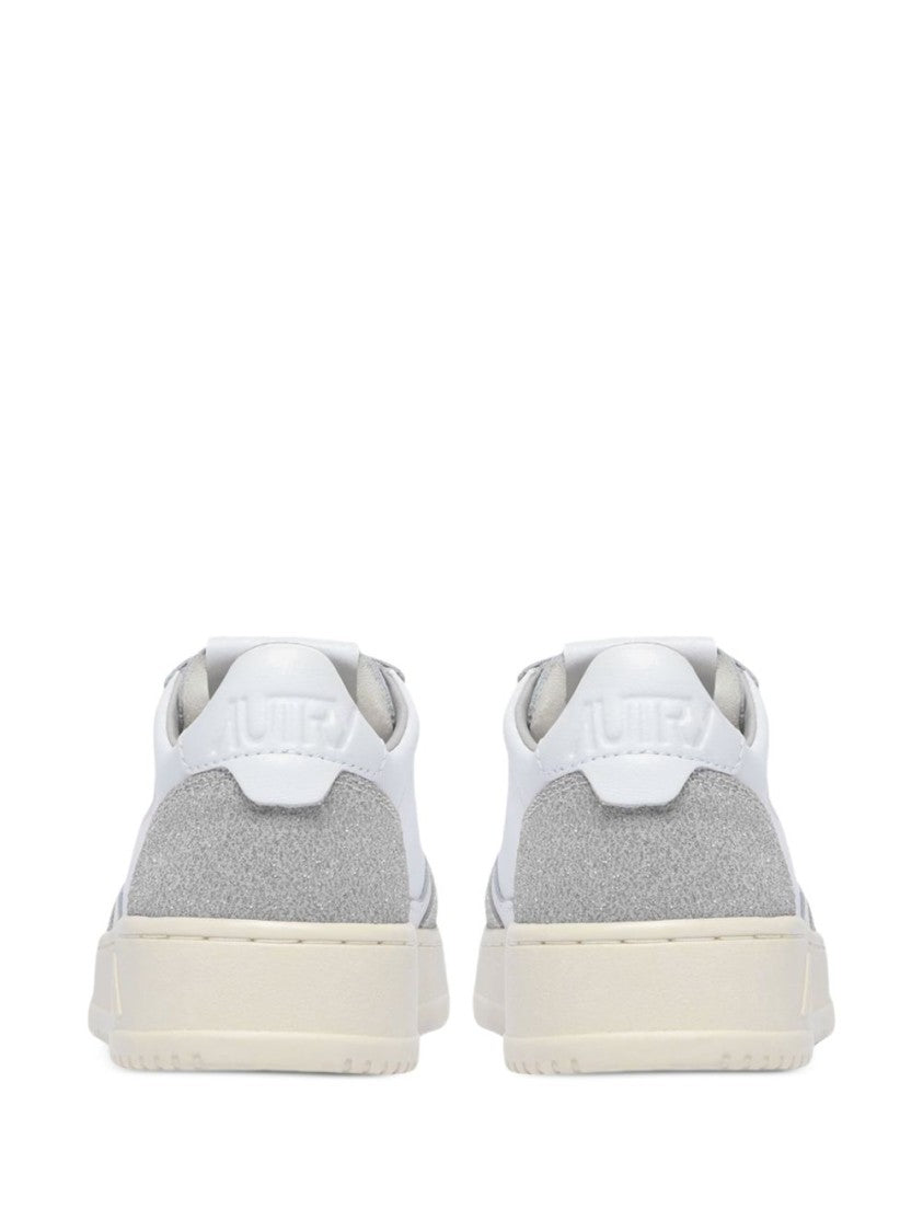 Autry White Grey Lace-Up Rubber Sneakers