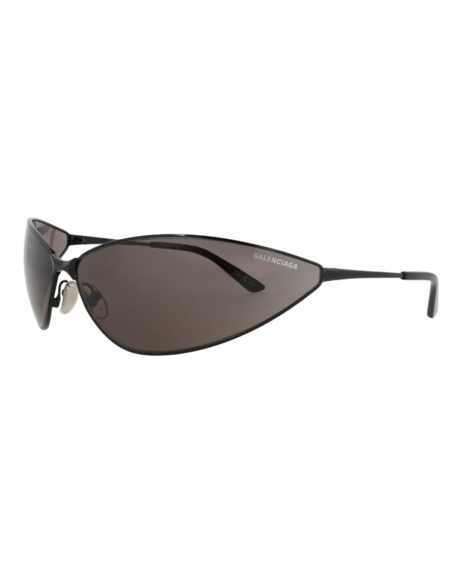 Balenciaga Shield-Frame Metal Sunglasses