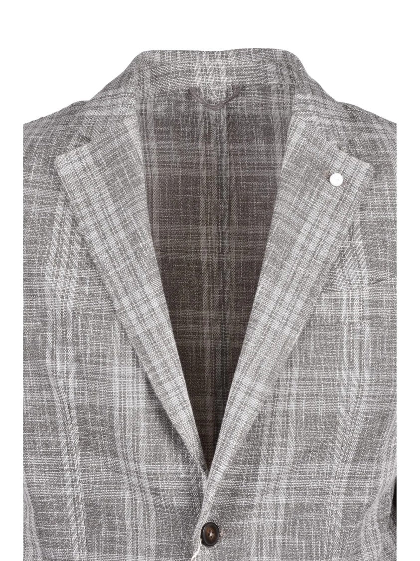 Luigi Bianchi Fitted Jacket - Grey