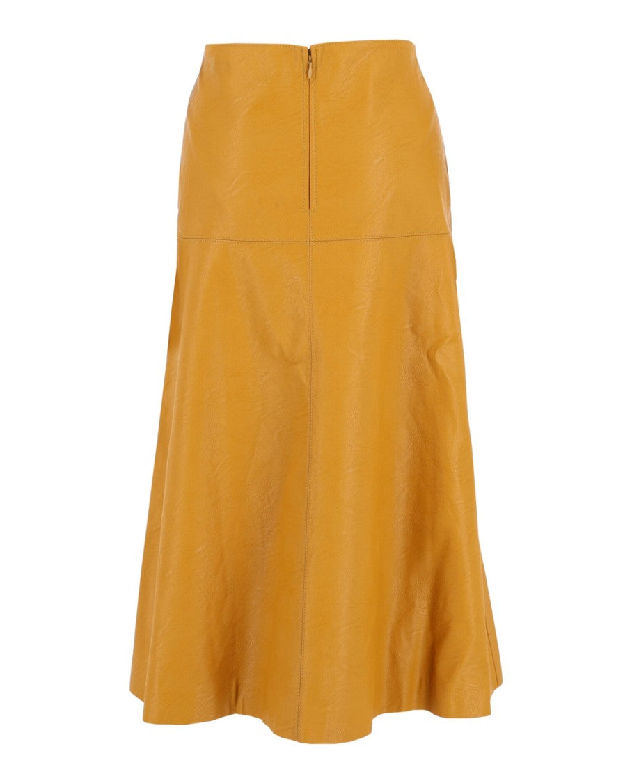 Stella Mccartney Eco-Leather A-Line Midi Skirt