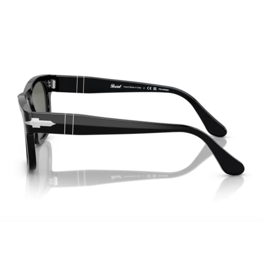 Persol Po3269s Rectangular Black Acetate Sunglasses