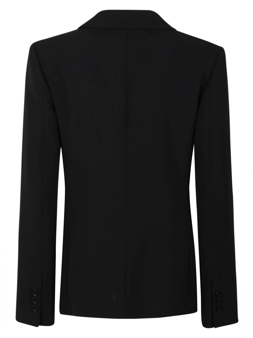 Alberta Ferretti Tailored Black Blazer With Single Button Closure