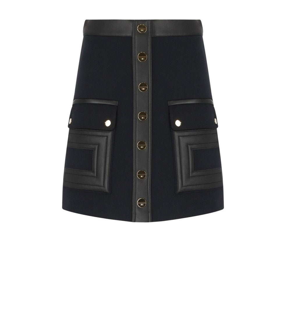 Elisabetta Franchi Black Mini Skirt