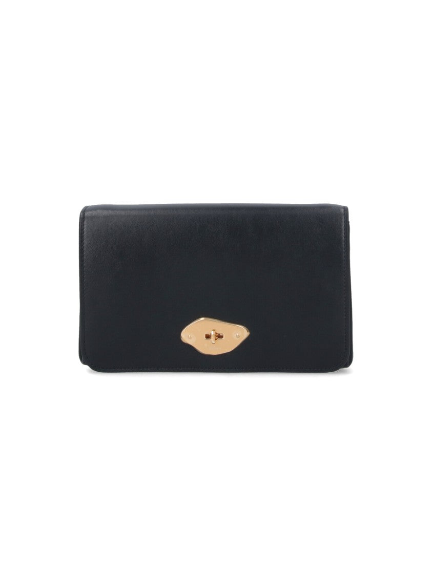Mulberry Wallet With Strap "Lana" – Black
