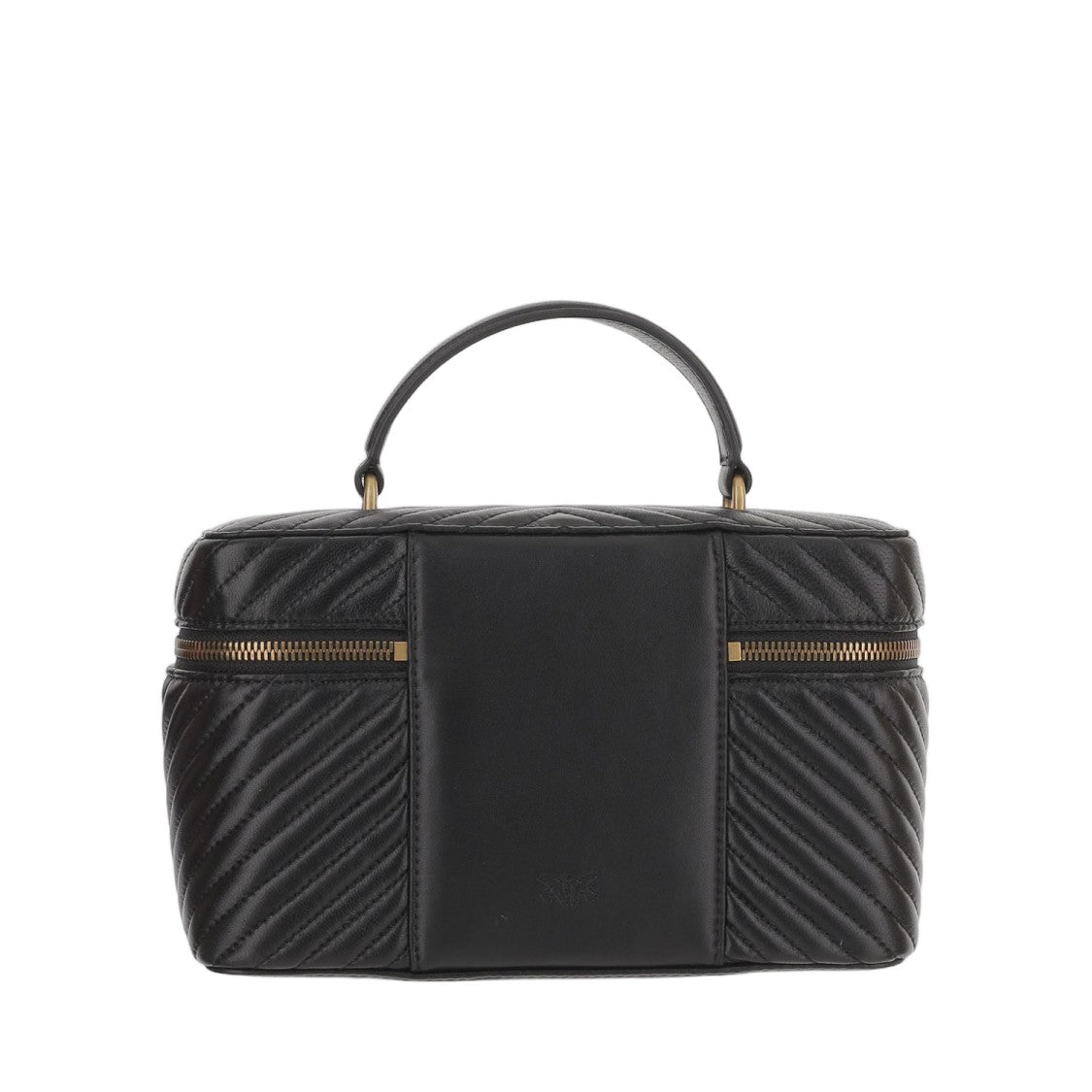 Pinko Leather Vanity Bag With Quilted Pattern
