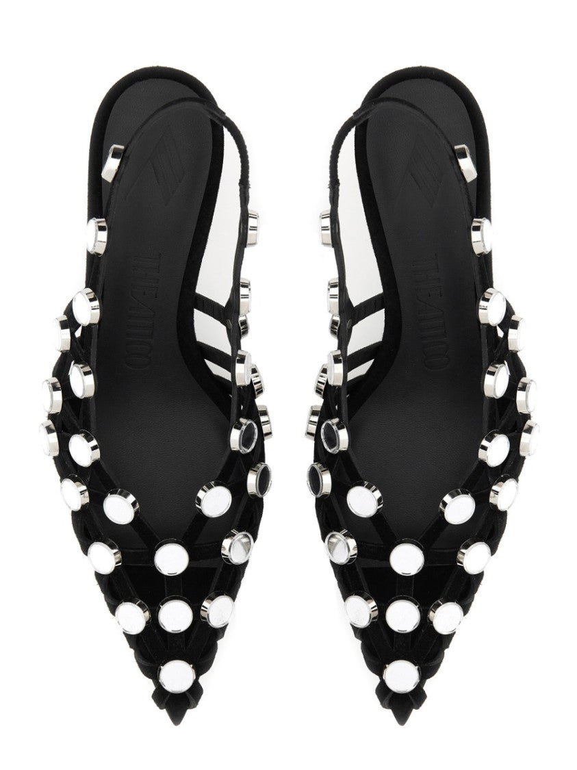 The Attico Slingback "Grid"