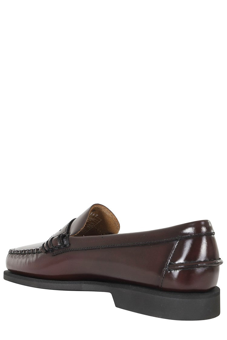 Sebago Burgundy Dan Po Lt Full-Grain Leather Moccasin Loafers
