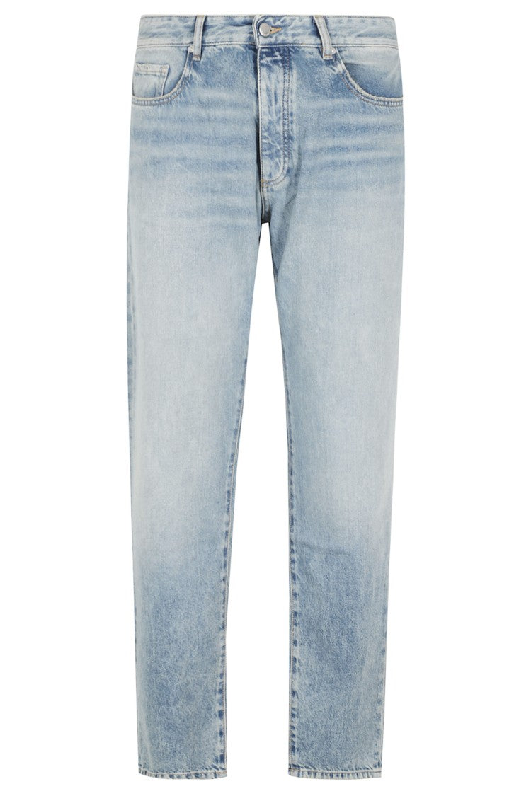 Icon Denim Light Blue Kanye Five-Pocket Straight-Leg Jeans