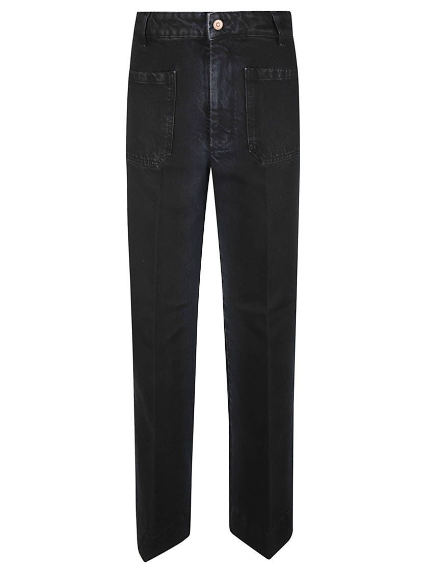 Victoria Beckham Alina Straight-Leg Mid-Rise Jeans