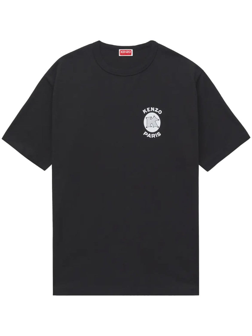 Kenzo Gots Kenzo Paris Emblem Classic Black Cotton T-Shirt