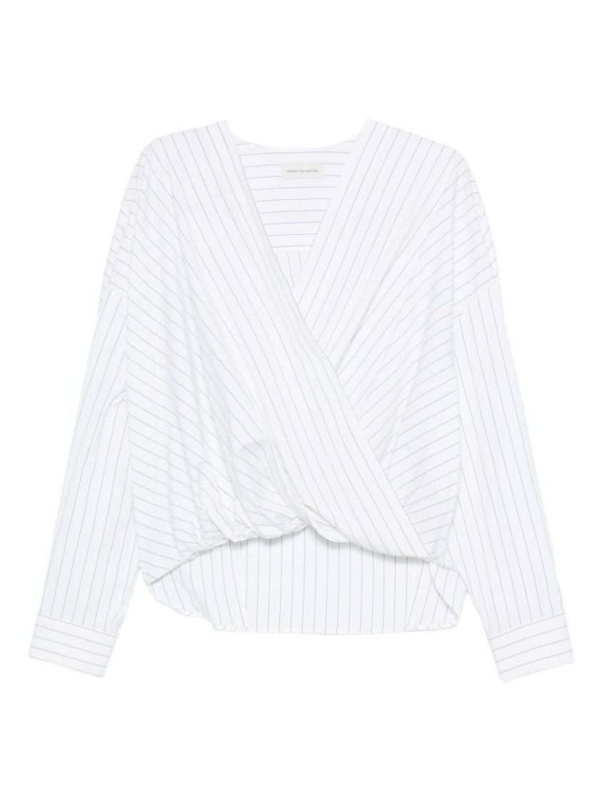 Dries Van Noten Draped Relaxed-Fit Shirt With Wrap-Style Front