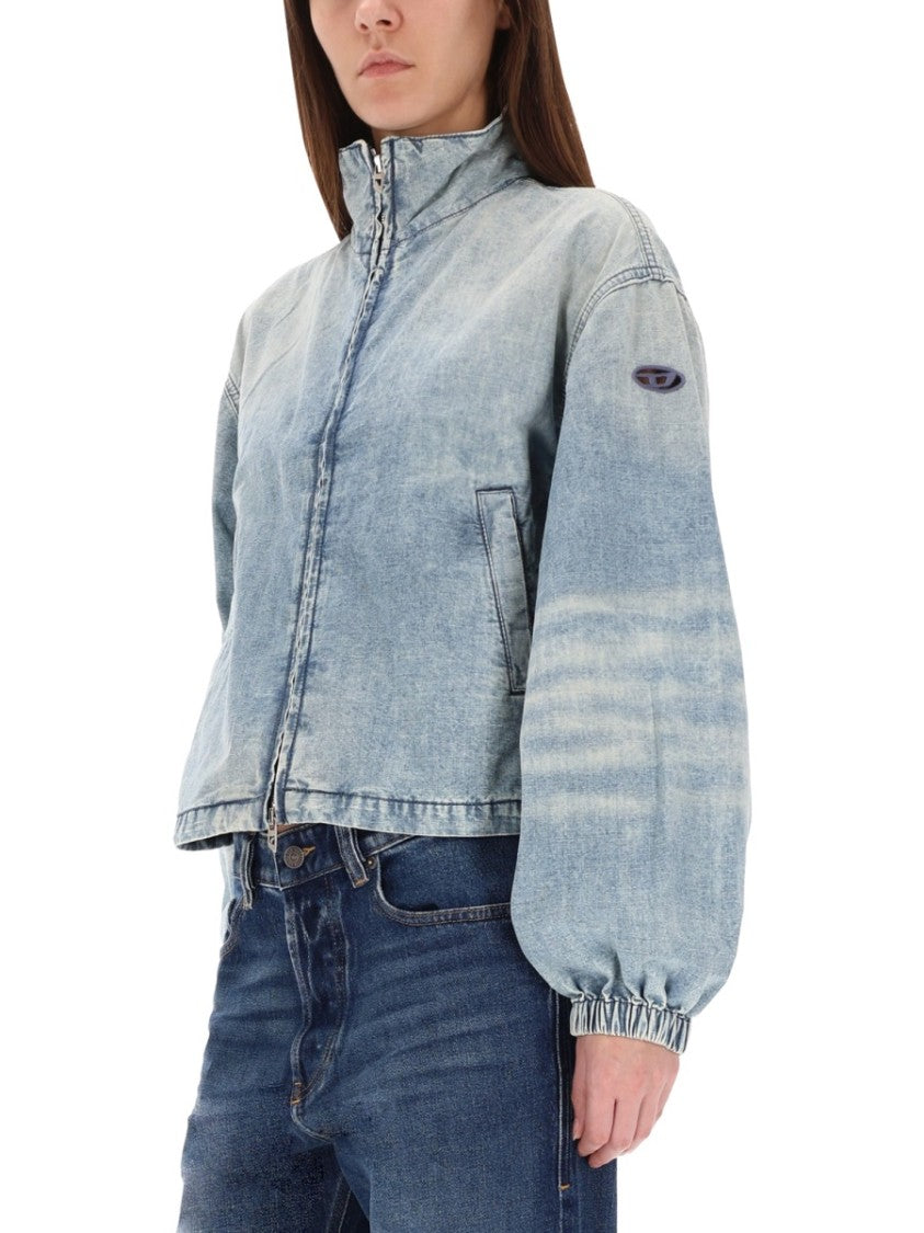 Diesel De-Flowye-S Cropped Denim Jacket