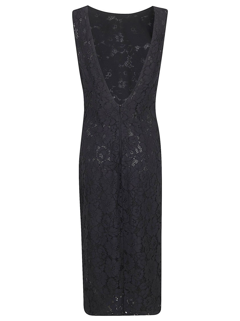 Pinko Luxurious Draped Blend Fabric Dress
