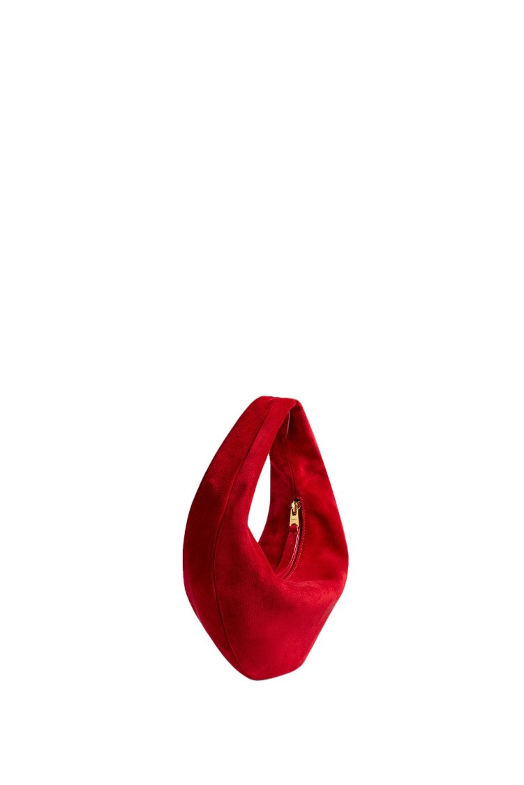 Khaite Red Olivia Mini Suede Bag