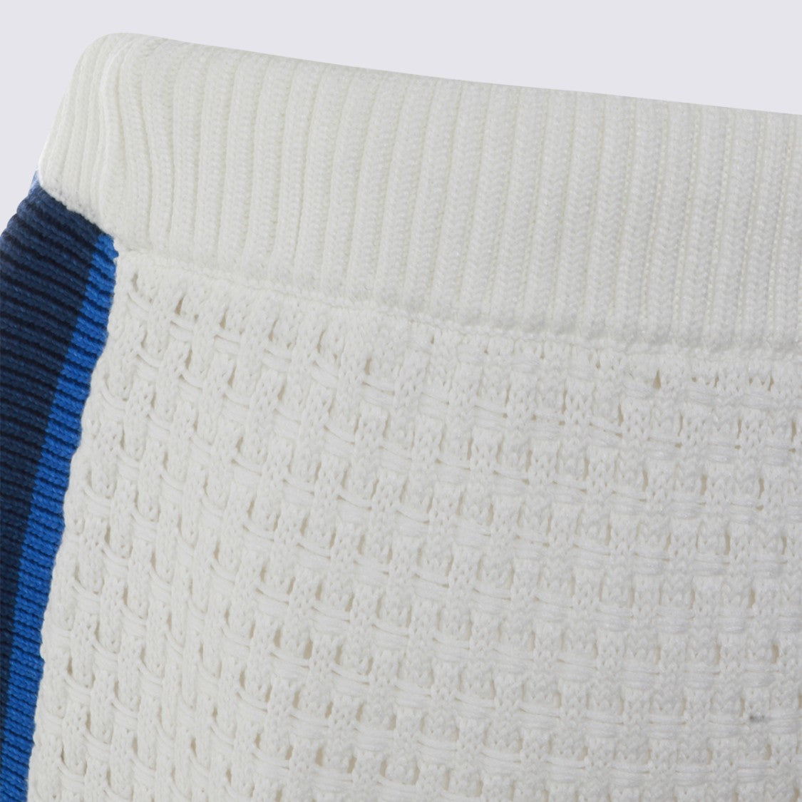 Casablanca Textured Knit Shorts With Ribbed Accents
