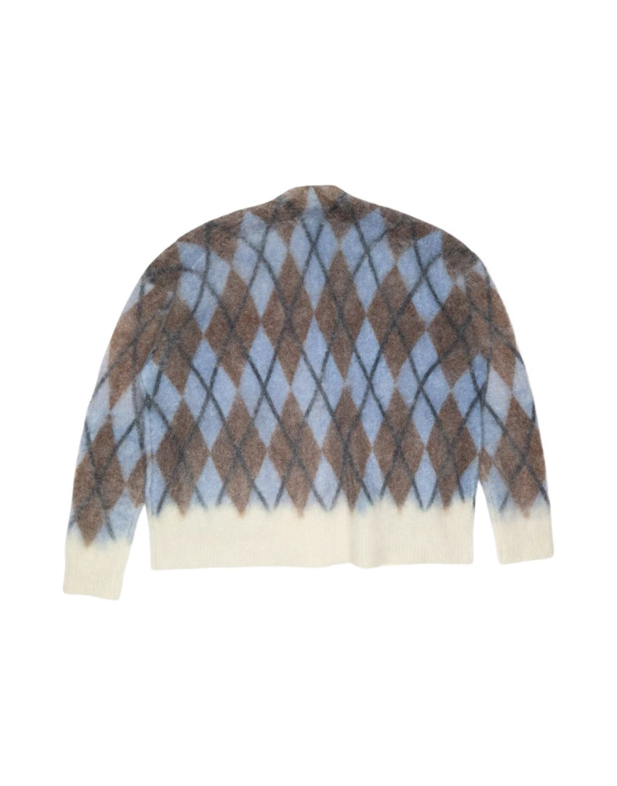 Acne Studios Gray Mohair Print Cardigan