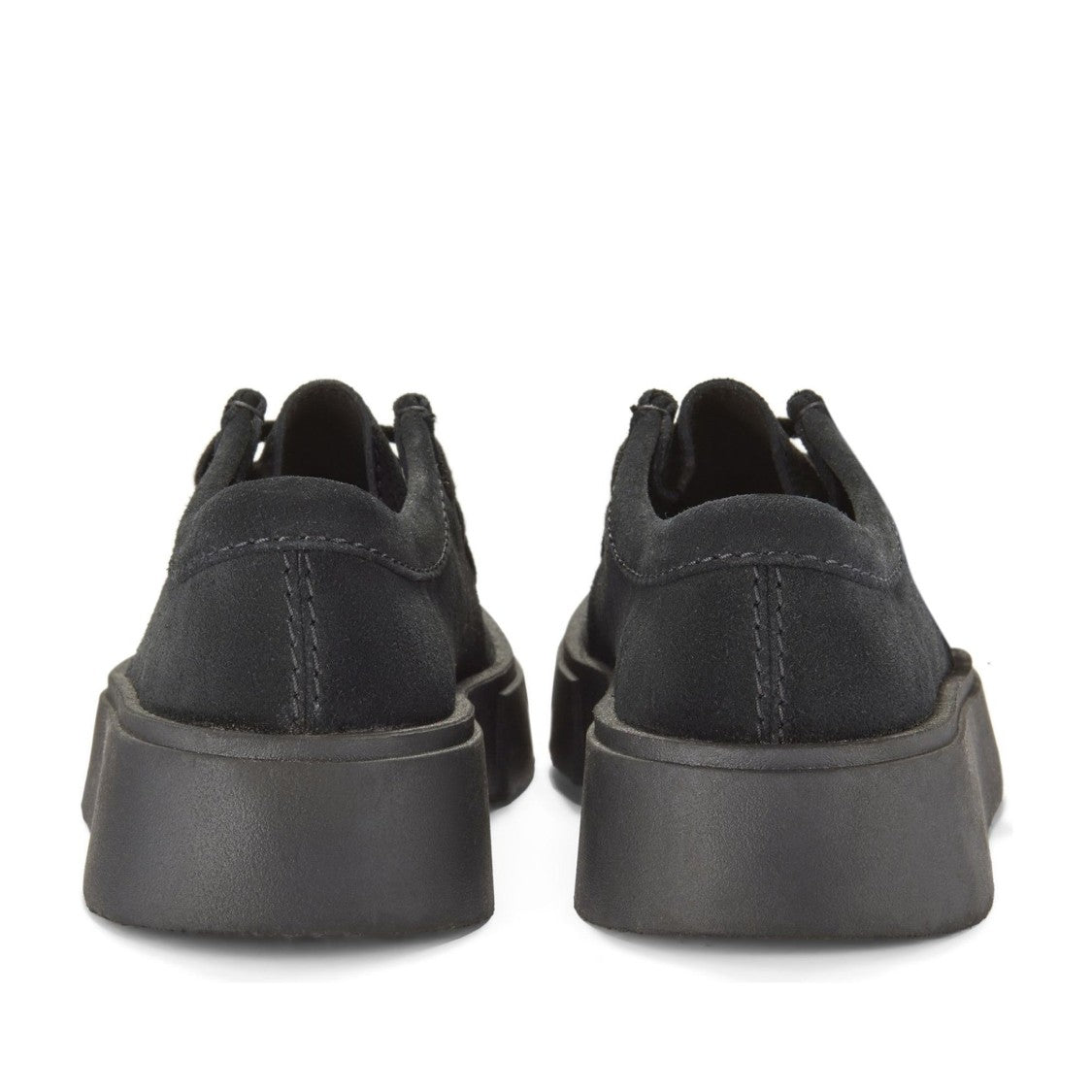 Clarks Torview W Black Low-Profile Suede Sneakers