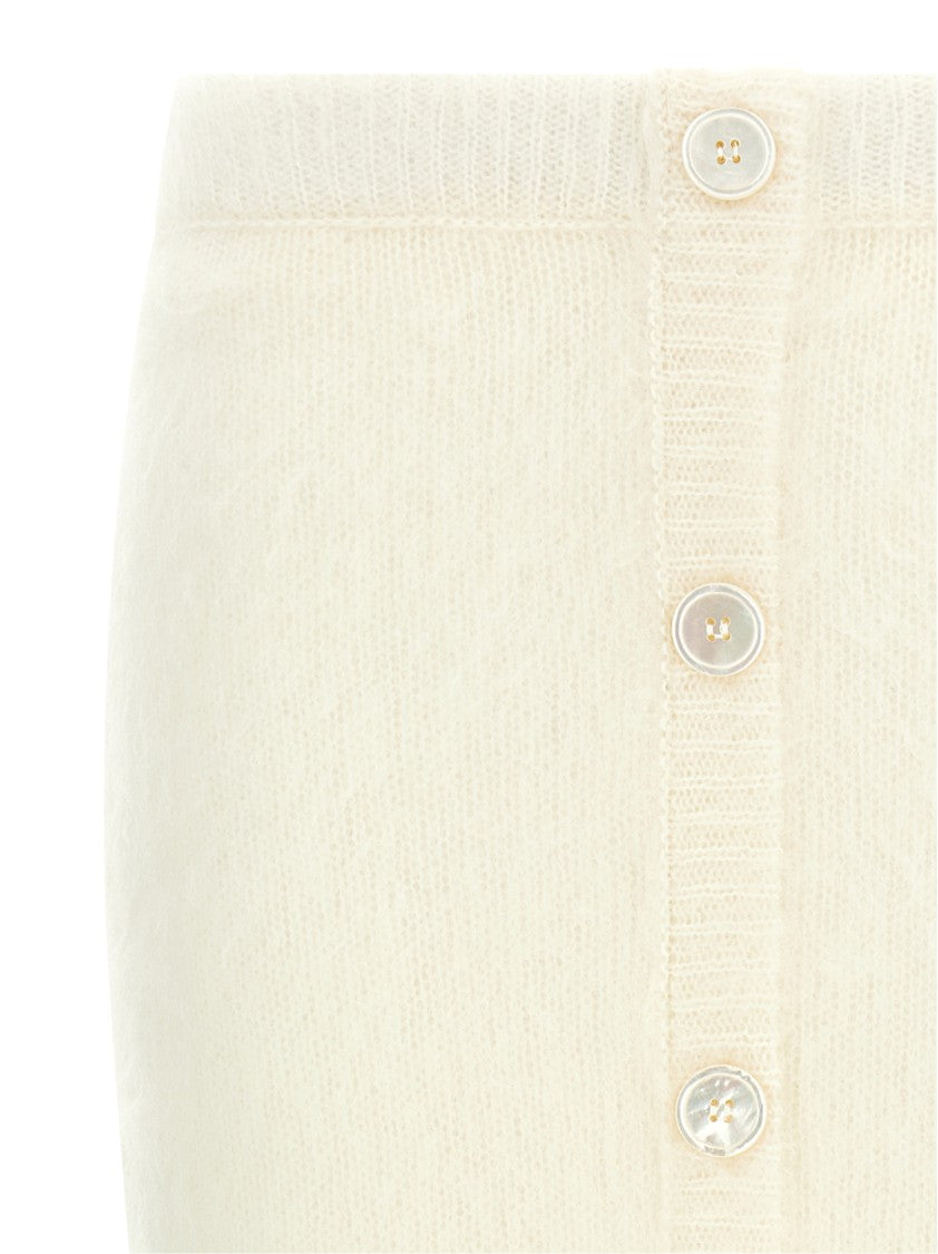 Alessandra Rich 'Carded Mohair' Skirt