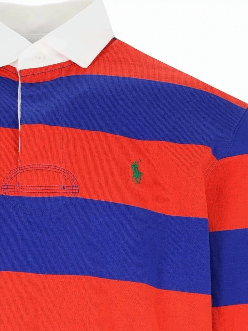 Polo Ralph Lauren Iconic Rugby Shirt With Bold Stripes And Classic Collar