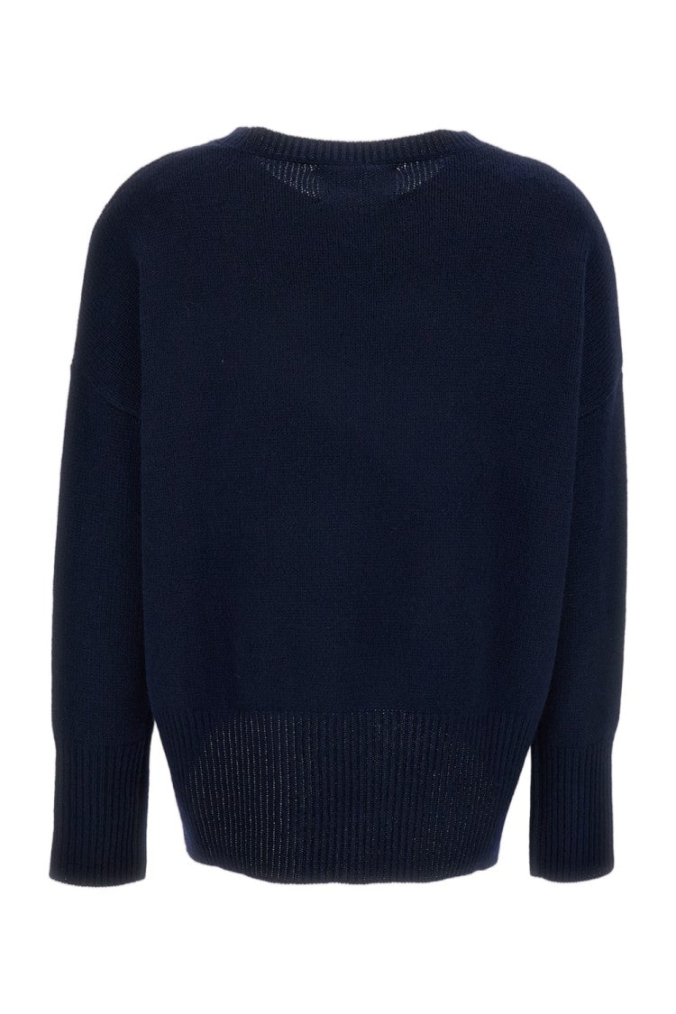 Lisa Yang Blue Mila Premium Cashmere Sweater
